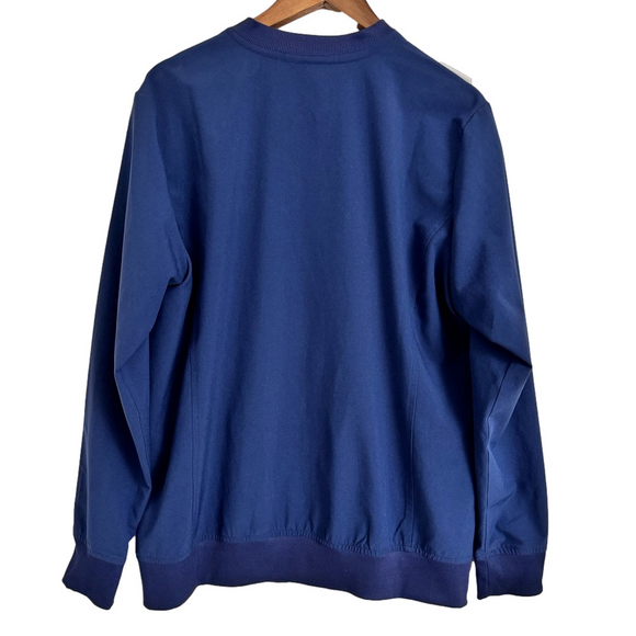 Momentum by Maevn 5061 Women’s Large Navy Warm-Up Zip Front Scrub Jacket - Picture 2 of 5